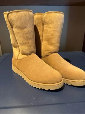 UGG Suede Mid-Calf Boots - Chestnut Tan